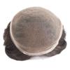 Toupee For Men Hair Pieces Soft Swiss Lace 10x8" Toupee Human Hair Replacement System for Men Hair Prosthesis Hair Patch Units Implant Natural Hair Pieces (#2 Dark Brown) view 3
