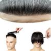 Toupee For Men Hair Pieces Soft Swiss Lace 10x8" Toupee Human Hair Replacement System for Men Hair Prosthesis Hair Patch Units Implant Natural Hair Pieces (#2 Dark Brown) view 4
