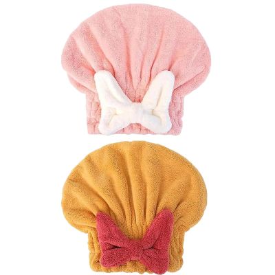 2PCS Super Absorbent Hair Towel Wrap for Wet Hair, Microfiber Hair Towel, Absorbent Hair Towel Wrap (2PCS I)