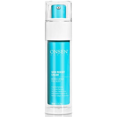 Onsen Secret Skin Reboot Cream | Essential Hydration Collagen Night Cream for Women Anti Aging & Wrinkle Cream for Women | Skin Firming Night Face Cream & Night Moisturizer w/Vitamin C & E | 50ml