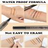 3D Waterproof Microblading Eyebrow Pen - 3Pcs New Magic Eyebrow Pencil, Waterproof Microblading Eyebrow Pencil Contouring Pen, 4 Tipped Precise Eyebrow Contouring Pen (Black) view 4