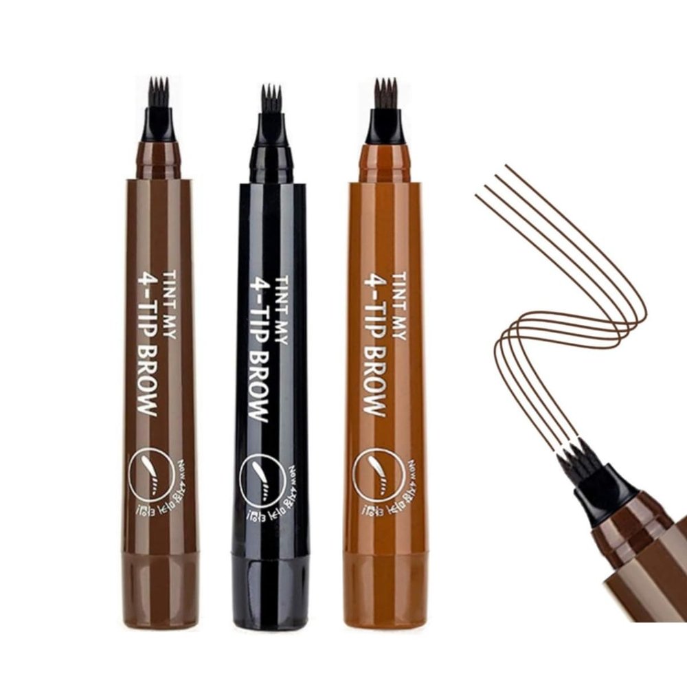 3Pcs Eyebrow Pencil, 3D Waterproof Microblading Eyebrow Pen, New Magic EyebrowPencil, Waterproof Microblading EyebrowPencil Contouring Pen (3 Color)