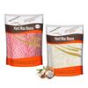 1.3lb Hard Wax Beads for Hair Removal, Yovanpur Pearl Wax Beads for Brazilian Waxing, Waxing Beans for Sensitive Skin, 21oz Face Eyebrow Back Legs At Home with 20pcs Wax Sticks(Rose Pink & Coconut) view 1