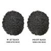 Afro Kinky Curly Toupee For Black Men Lace Front Afro Curly Hair Units for Black Men PU Poly African American Hair piece Afro Wave Brazilian Hair Wig8"X10"#1B Off Black-10MM Wave view 4