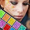 Layhou Solid sequins large capacity Makeup palette stage makeup glitter gel body painting eyeshadow view 2