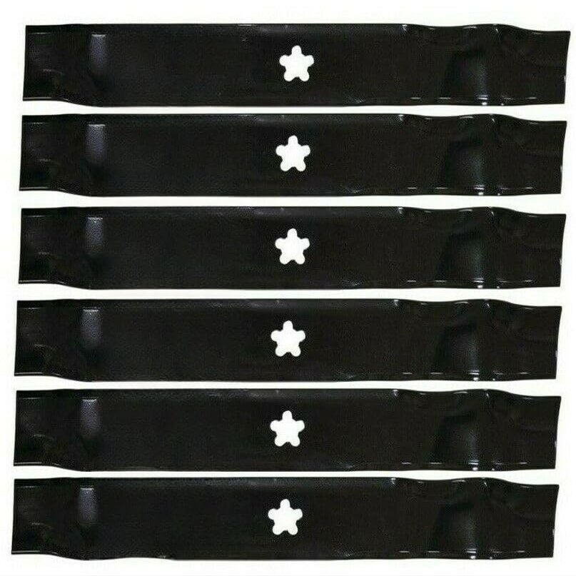 46" Deck 6 Pack Blades 152443 163819 159705 145708 Replacement for Craftsman OEM
