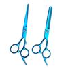 6 inch Blue Barber Hairdresser Combo setfor Men and Women 7 pcs Hair Cutting kit Hair Cutting and Thinning Shears, Stainless Steel Barber Scissors Hairdresser view 3