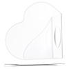 Beavorty Set of Acrylic Makeup Mixing Palette Heart Shape Foundation Mixing Tray Travel Size Beauty Supplies view 1