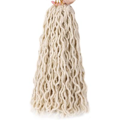 Synthetic Faux Locks Crochet Pre Looped Braids Soft Ombre Curly Dreadlocks Hair Extensions Braiding Locs