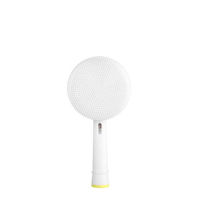 Facial Cleaning Brush Head, Silicone Facial Cleanser, Portable Electric Brush Head Replacement Brush Head, Facial Washing Brush Head Milkywhite