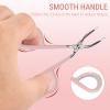 Tweezer Scissor Handle, Professional Stainless Steel Tweezers for Men and Women Y0309 Eyebrow Tweezers Hair Removal Clip with Grinding Handle for Eyebrow Hair Beard Removal view 4