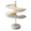 120 Sticks Nail Art Color Chart Display Stand Spiral Removable Portable Fan Shaped Nail Sample Shelf (Transparent Color) view 1