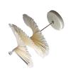 120 Sticks Nail Art Color Chart Display Stand Spiral Removable Portable Fan Shaped Nail Sample Shelf (Transparent Color) view 4
