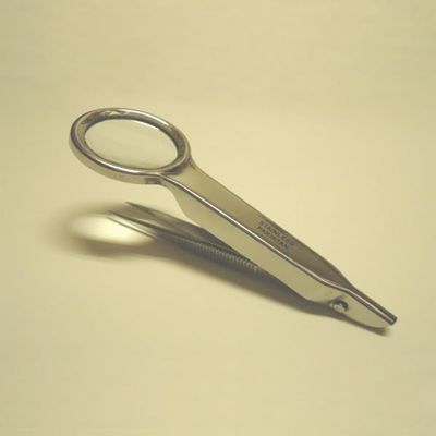 10x Power Magnifying Glass Tweezers Tool Multi Purpose Travel Hiking Outdoor