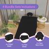 Massage Table Sheets Set  3 Piece 4 Set, Microfiber Spa Bed Sheets, Cotton-Feel Massage Bed Cover, Wrinkle & Oil Resistant, Soft Accessories for Estheticians  Black view 3