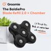 BaldiePro Blade Refill 2.0 + Chamber - Electric Shaver Replacement Head For BaldiePro Head Shaver - Electric Razor Replacement Blades for Bald Head and Face - Waterproof for Wet and Dry Shave view 2