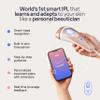 Braun Smart IPL, Vogues Best Hair Removal Device, Skin iExpert Pro 7: at Home Laser Hair Removal, Permanent Visible Hair Reduction, Gift, Free App, Vanity Case, Venus Razor, 4 Smart Heads, IPL7387 view 4