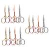 FOMIYES 12pcs Beard Scissors for Men Mustache Trimmer Professional Hair Shears Stainless Steel Easy to Use Random Color view 1