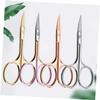 FOMIYES 12pcs Beard Scissors for Men Mustache Trimmer Professional Hair Shears Stainless Steel Easy to Use Random Color view 3