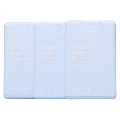 Aberlite Beard & Hair Mist - Softening Hydrating and Taming Spray - Hair and Beard Moisturizer Hydrator (Mountain Breeze (3-Pack))