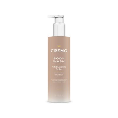 Cremo White Jasmine Amber Skin Moisturizing Body Wash for Women, Notes of White Jasmine, Red Currant, and Sweet Amber, 16 Fl Oz