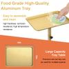 Salon Tray Cart, Salon Rolling Tray Adjustable Height, Tattoo Tray, SPA Rolling Trolley Tray for Beauty Hairstylist Dental Clinic,Champagne Gold view 2