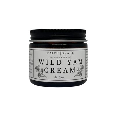 Faith and Grace Organics Organic Enriched Wild Yam Cream, All Natural Made in the USA