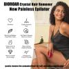 DIOROAR Crystal Hair Eraser,Upgrade Crystal Hair Remover,Physical Nano Glass Hair Removal Device,Painless Epilator and Exfoliator Without Shaver for Quick Soft Silky Skin(Red) view 3