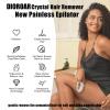 DIOROAR Crystal Hair Eraser,Upgrade Crystal Hair Remover,Physical Nano Glass Hair Removal Device,Painless Epilator and Exfoliator Without Shaver for Quick Soft Silky Skin(Silver) view 3