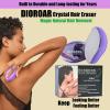 DIOROAR Crystal Hair Eraser,Upgrade Crystal Hair Remover,Physical Nano Glass Hair Removal Device,Painless Epilator and Exfoliator Without Shaver for Quick Soft Silky Skin(Violet) view 2