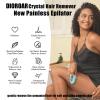 DIOROAR Crystal Hair Eraser,Upgrade Crystal Hair Remover,Physical Nano Glass Hair Removal Device,Painless Epilator and Exfoliator Without Shaver for Quick Soft Silky Skin(Ocean Blue) view 3