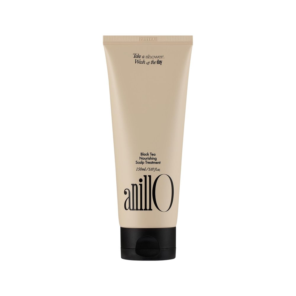 ANILLO Black Tea Vegan Hair Mask  Nourishing Scalp Treatment, Strengthens Scalp Barrier with Amino Acids, Woody Scent, Paraben & Silicone Free (5.07 fl. oz)