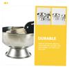 FOMIYES 5pcs Reusable Stainless Steel Shaving Bowl for Men Shave Cup Footed Base Compact Design for Easy Storage Shaving Equipment for Everyday Use view 2