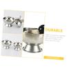 FOMIYES 5pcs Reusable Stainless Steel Shaving Bowl for Men Shave Cup Footed Base Compact Design for Easy Storage Shaving Equipment for Everyday Use view 4