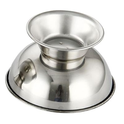 FOMIYES 4pcs Large Stainless Steel Shaving Bowl Shaving Mug for Men Practical Footed Design for Effortless Foam Creation for Home Use and Grooming