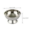 FOMIYES 4pcs Large Stainless Steel Shaving Bowl Shaving Mug for Men Practical Footed Design for Effortless Foam Creation for Home Use and Grooming view 3