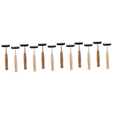 FOMIYES 12pcs Eco-friendly Bamboo and Stainless Steel Razor Hair Trimmer Single Blade