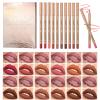 Bekoeen 12PCS Matte Lip Liner Set,Waterproof Lipstick Liner Slim,High Pigmented Creamy Lipliners Pencil,Non-fading Long Lasting Lip Liner Pencil for Women view 1