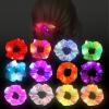 12 Pcs Light Up Scrunchies, Led Scrunchies,Neon Scrunchies Elastic Glow in the Dark Rave Accessories view 1