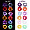 12 Pcs Light Up Scrunchies, Led Scrunchies,Neon Scrunchies Elastic Glow in the Dark Rave Accessories view 2