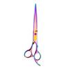 10 pcs professional hair cutting scissors set sharp colourful Stainless Steel Hairdressing Shears Set 7 inch Professional Thinning Scissors For stylists easy to operate view 4