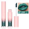 3 Colors Diamond Glitter Metallic Lip Gloss Shimmer Liquid Lipstick Set Black Green Wine Red Matte Lipstick for Women Halloween Lip Makeup view 4