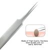 Coufce 3 pcs Straight Blackhead Tweezers Comedone Pimple Extractor Tool Whiteheads Acne Clip Stainless Steel Facial Blackhead Remover Tweezers Pimple Popper Tool Ingrown Hairs Tweezers view 4