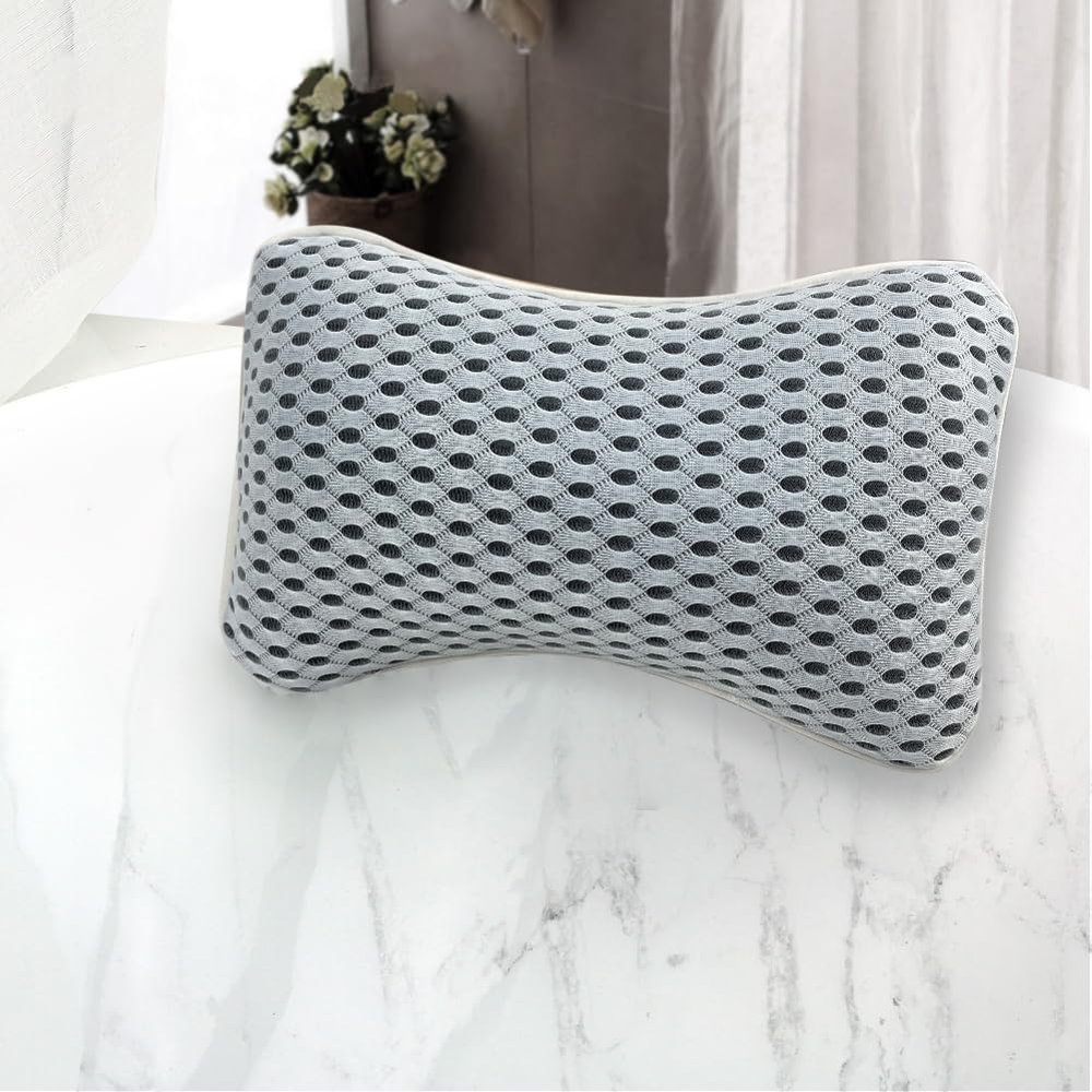 Conbella Upgraded Bath Pillows for Tub, Slip Resistant Waterproof Bath Pillows for Tub Neck and Back Support with 2 Strong Suction Cups, Relaxing Spa Essentials