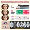 Janolia Face Painting Kit for Kids, Rainbow Split Cake Face Paint, Water Activated Face Paint Body Paint, One Stroke Split Cake Palette, Ideal Facepaint Makeup Kit for Kids Halloween Carnival Easter view 4