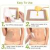 STFOCE 20pcs Castor Oil Pack Wrap, Portable Self-Adhesive, Disposable Castor Oil Pack Organic Cotton for Stomach, Liver, Belly & Entire Body, No Leaks, No Irritation, Stick Overnight (Kahaki) view 4