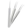 Coufce 3 pcs Oblique Blackhead Tweezers Comedone Pimple Extractor Tool Whiteheads Acne Clip Stainless Steel Facial Blackhead Remover Tweezers Pimple Popper Tool Ingrown Hairs Tweezers view 1