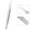 Coufce 3 pcs Oblique Blackhead Tweezers Comedone Pimple Extractor Tool Whiteheads Acne Clip Stainless Steel Facial Blackhead Remover Tweezers Pimple Popper Tool Ingrown Hairs Tweezers view 3