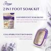 Fivona Foot Care Kit 2 in 1 - Foot Soak Blend with Epsom Salt, Lavender and Essential Oils - Expandable Foot Soak Basin - Pedicure Spa Soak for Tired Feet, Cracked Heels, Stubborn Foot Calluses view 2