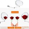 Makeup Mirror Wall Mounted Extra Long Arm, Magnifying Mirror Wall Mounted Adjustable, Cosmetic Vanity Mirror Magnification Double Sided, 360 Swivel Extend and Fold Bathroom Shaving Mirror ( Color : S view 2
